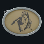 Hebilla De Cinturón Oval Manga, Neko Catgirl Furry Kawaii Loli<br><div class="desc">La imagen es un enganche al estilo manga que huele con el atractivo lúdico de un seductor chica neko. Con un guiño que promete la travesura, se inclina, su largo y fluido cabello cayendo en cascada como una cascada de seda que acaricia su figura curvácea. Algunos elementos de juego, acentuados...</div>