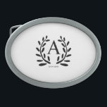 HEBILLA DE CINTURÓN OVAL MONOGRAM GROOMSMAN AGREGAR AÑO FECHA DE FECHA REGL<br><div class="desc">diseño</div>