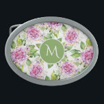 Hebilla De Cinturón Oval Monograma Bonito Morado Verde Acuarela Floral<br><div class="desc">La hebilla floral de color morado verde Bonito monograma presenta un diseño floral de color bonito morado y agua verde con un monograma personalizado en el centro. Personalice editando el texto en el cuadro de texto proporcionado. Diseñado por ©Evco Studio www.zazzle.com/store/evcostudio</div>