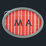 Hebilla De Cinturón Oval Monograma simple añada su letra de nombre man mini<br><div class="desc">diseño</div>