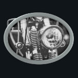 Hebilla De Cinturón Oval Motocicleta Motociclista Rider<br><div class="desc">Motocicleta Funky / Motocicleta / Correa de bicicleta Personalizado para añadir a su colección. Un regalo/regalo genial para todos los que aman el diseño personalizado único de artículos personalizados,  vibraciones positivas,  conducción,  viaje,  todo lo mecánico,  etc. Explore,  travel,  rider,  biker. Fotografía en blanco y negro,  monocroma,  minimalismo.</div>