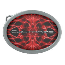 Nombre personalizado humo rojo simétrico negro