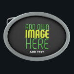 HEBILLA DE CINTURÓN OVAL PLANTILLA DE TEXTO DE IMAGEN NEGRA SENCILLA EDITAB<br><div class="desc">ESTE ES UN DISEÑO PARA LOS CLIENTES.PUEDE CAMBIAR,  REDUCIR O AGREGAR EL LOGO,  LA FOTO,  EL TEXTO Y LOS COLORES DE LA FORMA QUE DESEE.GRACIAS.</div>