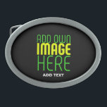 HEBILLA DE CINTURÓN OVAL PLANTILLA DE TEXTO DE IMAGEN NEGRA SENCILLA EDITAB<br><div class="desc">ESTE ES UN DISEÑO PARA LOS CLIENTES.PUEDE CAMBIAR,  REDUCIR O AGREGAR EL LOGO,  LA FOTO,  EL TEXTO Y LOS COLORES DE LA FORMA QUE DESEE.GRACIAS.</div>