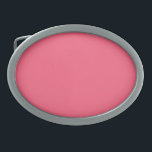 Hebilla De Cinturón Oval Rosa (color sólido)<br><div class="desc">Rosa (color sólido)</div>