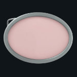 Hebilla De Cinturón Oval Rosa del bebé (color sólido)<br><div class="desc">Rosa del bebé (color sólido)</div>