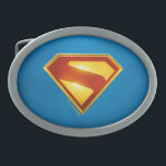 Hebilla De Cinturón Oval Superman Golden S Shield Brilliance<br><div class="desc">Brilla brillante con el legendario símbolo de esperanza! Este impresionante diseño presenta el emblemático escudo "S" de Superman representado en oro radiante y crimson profundos, brillando con intensidad heroica contra un fondo azul audaz. El acabado metálico elegante y los gradientes de color ricos le dan a este emblema un aire...</div>
