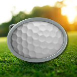 Hebilla De Cinturón Oval Textura de la bola de golf<br><div class="desc">¡CUATRO! Esta imagen de Golf Ball Dimples es perfecta para todos los amantes del golf.</div>