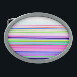 Hebilla De Cinturón Oval Tierras de neón de colores cálidos<br><div class="desc">Tierras de neón de colores cálidos</div>