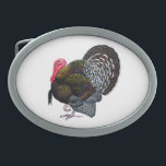 Hebilla De Cinturón Oval Turquía:  Bronce Tom<br><div class="desc">Los pavos de bronce son compañeros guapos,  sus glisters de plumaje metálicos en el sol.</div>