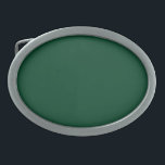 Hebilla De Cinturón Oval Verde de las carreras británicas (color sólido)<br><div class="desc">Verde de las carreras británicas (color sólido)</div>