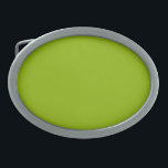 Hebilla De Cinturón Oval Verde de manzana (color sólido)<br><div class="desc">Verde de manzana (color sólido)</div>