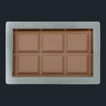 Hebilla de cinturón personalizado "Chocolate Bar"<br><div class="desc">Por un amante del chocolate. Añade tu propio texto / imagen si lo deseas. Ver mi tienda para más artículos con esta impresión.</div>