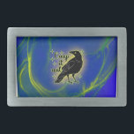Hebilla De Cinturón Rectangular Arruinarlo Real Con Raven<br><div class="desc">Arrojarlo Real Con La Hebilla Del Cinturón De Raven</div>