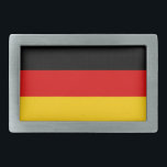 Hebilla De Cinturón Rectangular Bandera alemana<br><div class="desc">La bandera nacional de Alemania.</div>