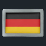 Hebilla De Cinturón Rectangular Bandera alemana<br><div class="desc">La bandera nacional de Alemania.</div>