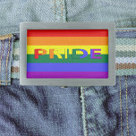 Hebilla De Cinturón Rectangular Bandera arco iris del Orgullo LGBT<br><div class="desc">Este producto presenta colores arcoiris que representan a la comunidad LGBT. Se ve genial en cualquier tema. ⭐ PERSONALIZAR esta plantilla con su obra de arte. ⭐ EDITAR más para realizar más cambios. ⭐ TRANSFERIR este diseño a cualquier producto. Visita todas mis tiendas en bit.ly/SandyspiderStores (cortar y pegar).</div>