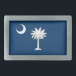 Hebilla De Cinturón Rectangular Bandera de Carolina del Sur<br><div class="desc">Bandera de Carolina del Sur</div>