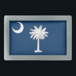 Hebilla De Cinturón Rectangular Bandera de Carolina del Sur<br><div class="desc">Bandera de Carolina del Sur</div>