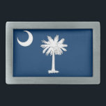 Hebilla De Cinturón Rectangular Bandera de Carolina del Sur<br><div class="desc">Bandera de Carolina del Sur</div>