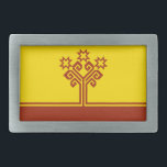 Hebilla De Cinturón Rectangular Bandera de Chuvashia<br><div class="desc">Bandera patriótica de Chuvashia.</div>
