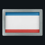 Hebilla De Cinturón Rectangular Bandera de Crimea<br><div class="desc">Bandera patriótica de Crimea.</div>