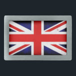 Hebilla De Cinturón Rectangular Bandera de la Unión Británica<br><div class="desc">Color: Pewter Usa tu autoexpresión con esta hebilla rectangular de cinturón personalizado. Impreso en color completo, vibrante y terminado con un revestimiento resistente a UV y a prueba de agua, su imagen se mostrará bellamente contra esta hebilla de cinturón de plata quemada durante los años venideros. Esta hebilla de cinturón...</div>