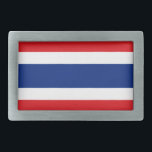 Hebilla De Cinturón Rectangular Bandera de Tailandia<br><div class="desc">Bandera de Tailandia</div>