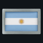 Hebilla De Cinturón Rectangular Bandera del cinturón argentino<br><div class="desc">Bandera del cinturón argentino</div>