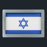 Hebilla De Cinturón Rectangular Bandera del cinturón de Israel<br><div class="desc">Bandera del cinturón de Israel</div>