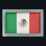 Hebilla De Cinturón Rectangular bandera del país de méxico<br><div class="desc">bandera del país de méxico</div>