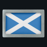 Hebilla De Cinturón Rectangular Bandera escocesa de la Cruz de San Andrés Sal<br><div class="desc">Bandera escocesa de Escocia Saint Andrew's Cross Saltire: La bandera nacional de Escocia. La cruz o la forma salada se basa en la cruz en forma de x en la que se crucificó el apóstol cristiano y santo patrón de Escocia, San Adrew. El diseño de la cruz azul también es...</div>