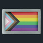 Hebilla De Cinturón Rectangular Bandera progresista LGBTQIA<br><div class="desc">Color: PewterUsa tu autoexpresión con esta hebilla rectangular de cinturón personalizado. Impreso en color completo, vibrante y terminado con un revestimiento resistente a UV y a prueba de agua, su imagen se mostrará bellamente contra esta hebilla de cinturón de plata quemada durante años. Esta hebilla de cinturón llega en una...</div>