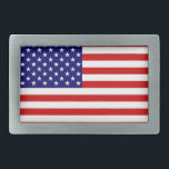 Hebilla De Cinturón Rectangular Bbcnt de la bandera de EE.UU.<br><div class="desc">Diseño de la hebilla del cinturón de la bandera estadounidense © Trinkets and Things 2017 - AHP Design. Todos Los Derechos Reservados. 080517</div>
