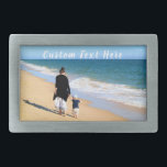 Hebilla De Cinturón Rectangular Cinturón de fotos personalizado cuelgue tus fotos<br><div class="desc">Hebilla de foto y correa de texto personalizado - Su propio diseño - Especial - Familia personalizada / Amigos o Diferencia de hebillas de cinturón personal - Añadir su texto y foto - Redimensionar y mover o eliminar y agregar elementos / imágenes con la herramienta Personalización. Elige / agrega tu...</div>
