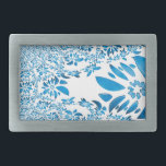 hebilla de cinturón rectangular de flor abstracta<br><div class="desc">flor abstracta</div>