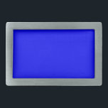 Hebilla De Cinturón Rectangular Diseñador personalizado de color azul<br><div class="desc">Diseñador personalizado de color azul</div>
