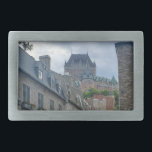 Hebilla De Cinturón Rectangular Distrito histórico de Quebec<br><div class="desc">Escena callejera en la histórica ciudad de Quebec ,  con el famoso Chateau Frontenac al fondo. 100% Personalización. Haga clic en el botón PERSONALIZAR para agregar,  mover,  eliminar,  cambiar el tamaño o cambiar cualquiera de los tipos de letra o gráficos.</div>