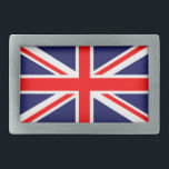 Hebilla De Cinturón Rectangular El Jack de la Unión Clásica<br><div class="desc">La bandera de la Unión, o bandera de la Unión, es la bandera nacional del Reino Unido. Se llama así porque combina las cruces de los tres países unidos bajo una sola soberanía: los reinos de Inglaterra y Gales, Escocia e Irlanda (aunque desde 1921 sólo Irlanda del Norte ha formado...</div>