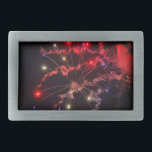 Hebilla De Cinturón Rectangular fuegos artificiales<br><div class="desc">fuegos artificiales</div>