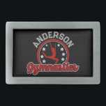 Hebilla De Cinturón Rectangular Gimnasia AÑADIR NOMBRE Gimnast Vault Floter Atlete<br><div class="desc">Gimnasia AÑADIR NOMBRE Gimnast Vault Diseño de atleta - Personalizar con su nombre o Personalizado de texto!</div>