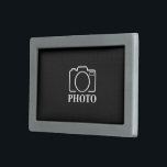 Hebilla De Cinturón Rectangular Idea de regalo de cumpleaños personalizada Cargar<br><div class="desc">Puedes personalizar con tu foto,  logotipo o con tu texto. Puede colocarlos como desee en la página de personalización. Moderno,  único,  simple o personal,  es tu elección.</div>