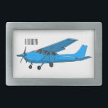 Hebilla De Cinturón Rectangular Ilustracion de personalizado de aviones<br><div class="desc">Ilustracion de personalizado de aviones</div>