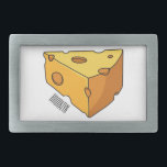 Hebilla De Cinturón Rectangular Ilustracion personalizado de queso<br><div class="desc">Ilustracion personalizado de queso</div>