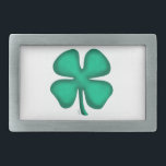 Hebilla De Cinturón Rectangular Lucky 4 Leaf Irish Clover blanco rectángulo hebill<br><div class="desc">Las hebillas de cinturón de Clover Irish 4 Leaf son una buena manera de mostrar "tu irlandés" y grandes hebillas para llevar por el Día de San Patricio, para desfiles y todos los días. Lucky 4 Leaf Irish Clover es el arte original de Steamy Raimon y el primer diseño de...</div>