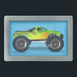 Hebilla De Cinturón Rectangular Monster Truck Thunder_Cove<br><div class="desc">Monster Truck vehículo fuera de carretera al personalizar,  personalizándolo cambiando a su nombre</div>