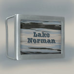 Hebilla De Cinturón Rectangular Nombra tu lago favorito Agua Azul Beige Negro<br><div class="desc">Esta hebilla de cinturón azul multicolor, beige, negro y gris, está diseñada por la Naturaleza con agua de lago oscura que refleja el cielo azul y las nubes blancas. Esta elegante hebilla de cinturón es sofisticada y elegante, al tiempo que es naturalmente sabrosa y rústica. Los colores de esta hebilla...</div>