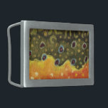 Hebilla De Cinturón Rectangular Pesca de trucha<br><div class="desc">Los hermosos colores y el patrón de la piel de una trucha brook, salvelinus fontinalis fontinalis. Para cualquier pescador o ictiólogo familiarizado con este magnífico pez salvaje, no hay necesidad de una forma para identificarlo. Este arte de trucha es de una pintura acuarela original de Doug Shultz (Mr Trout Whiskers)....</div>