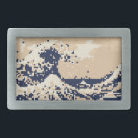 Hebilla De Cinturón Rectangular Pixel Tsunami 8 bits arte de píxeles<br><div class="desc">La Gran Ola de Kanagawa (神 奈 川 沖 裏) Vintage de 8 bits Tsunami Art. Globe Trotters se especializa en imágenes idiosincrásicas de todo el mundo. Aquí encontrará tarjetas de felicitación únicas,  postales,  Posters,  Mousepads y más.</div>