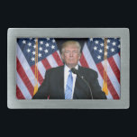 Hebilla De Cinturón Rectangular Presidente Donald Trump<br><div class="desc">Presidente Donald Trump</div>